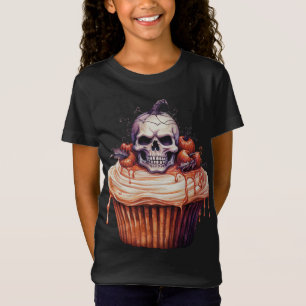 SPUKHAFTER ORANGER KÜRBIS HALLOWEEN CUPCAKE T-Shirt