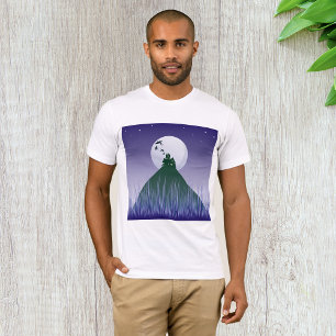 Spukhaus auf dem Hügel in der Halloween-Nacht T-Shirt