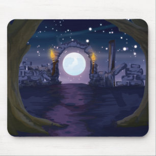 Spukhaus-Cartoons Mousepad