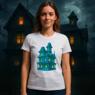 Spukhaus Grusel Halloween Geisterhaus T-Shirt