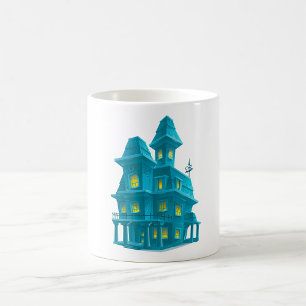Spukhaus Gruseliges Halloween-Geisterhaus Kaffeetasse