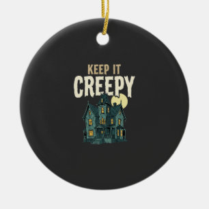 Spukhaus Halloween-Design_1 Keramik Ornament