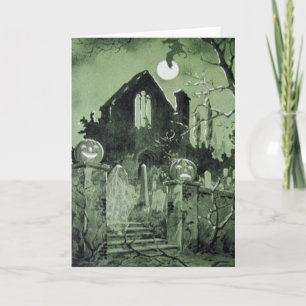 Spukhaus Jack O' Lantern Geist Fledermaus Karte