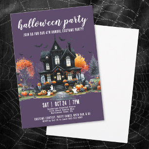 Spukhaus jährliche Halloween-Party Einladung