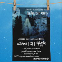 Spukhaus-Schloss-Haus-Nacht-Halloween