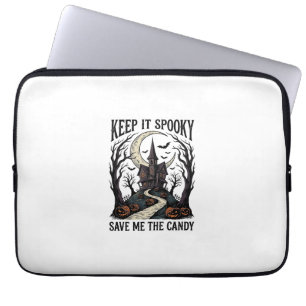 Spukhaus-Shirt Vintage-Halloween-Gravur Ar Laptopschutzhülle