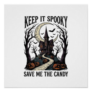 Spukhaus-Shirt Vintage-Halloween-Gravur Ar Poster