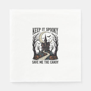 Spukhaus-Shirt Vintage-Halloween-Gravur Ar Serviette