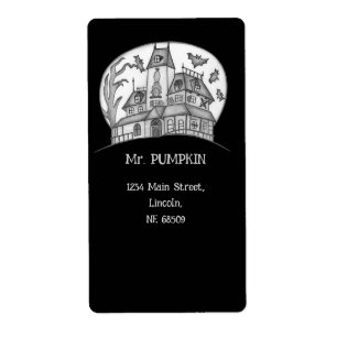 Spukhaus und Fledermäuse Halloween