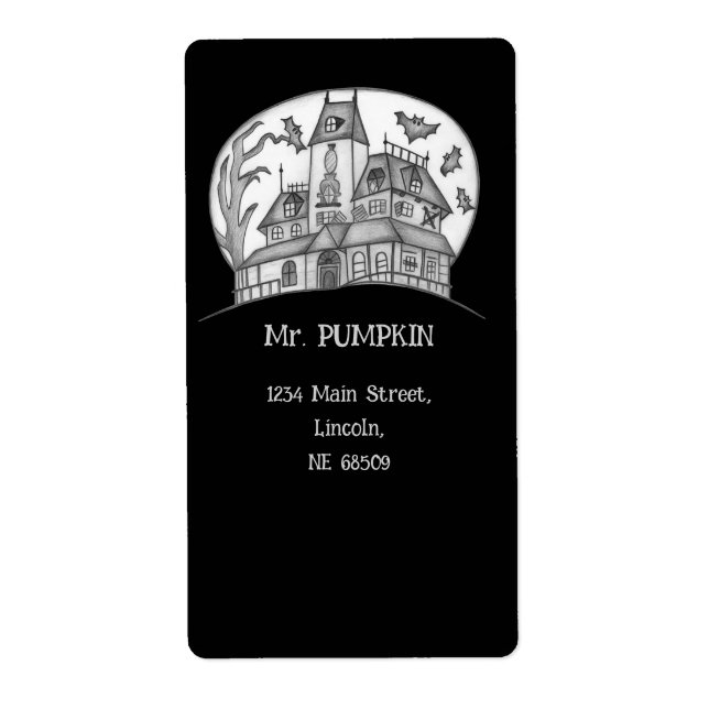 Spukhaus und Fledermäuse Halloween  (Vorne)