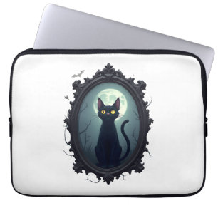 Spukkatze Spiegel Laptopschutzhülle