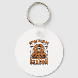 Spuktastische Saison Vintage Halloween Schädel Kür Schlüsselanhänger