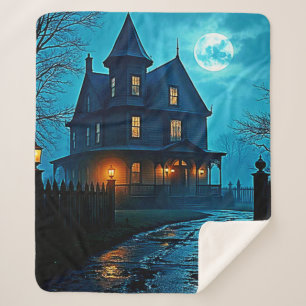 Spukvilla Blaue Mondlicht Nacht Design Sherpadecke