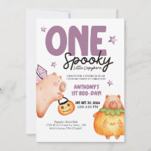 Spuky-One 1. Geburtstag Halloween-Party Capybara