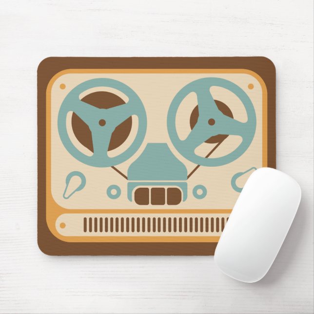 Spule-zu-Spule-Analogbandgerät Mousepad (Mit Mouse)