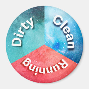 Spülmaschinen-Magnet-Büro-Küchen-sauberes Magnet