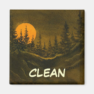 Spülmaschinen-Status-Magnet Magnet