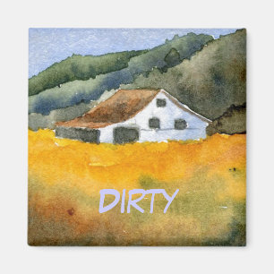 Spülmaschinen-Status-Magnet Magnet