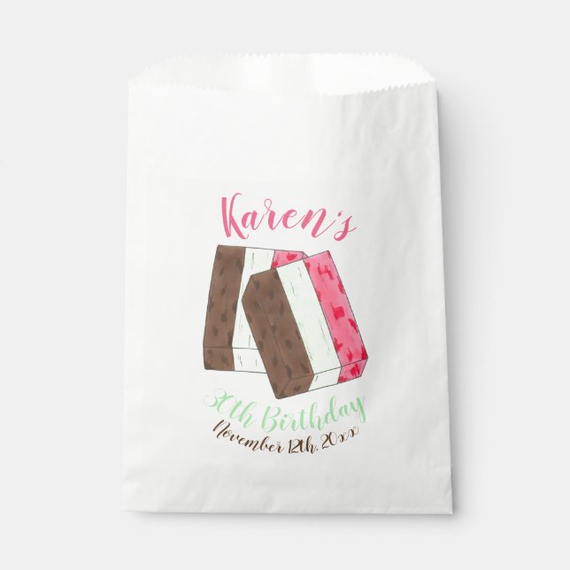 Spumoni Gelato Ice Creme Italienisches Food Gastge Geschenktütchen (Vorderseite)