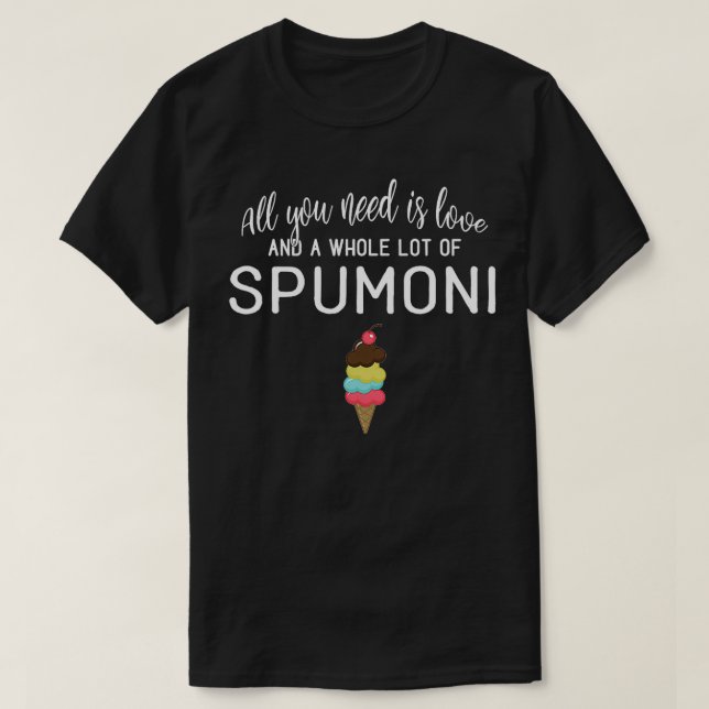 Spumoni Ice Cresta: T-Shirt (Design vorne)