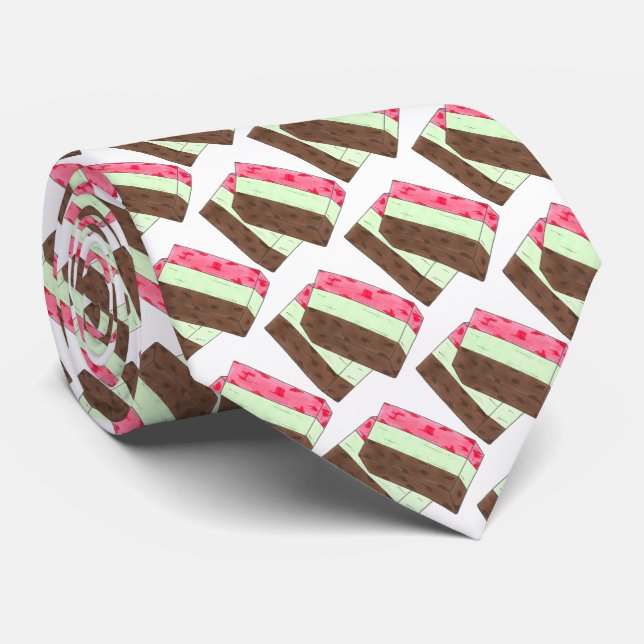 Spumoni Italienisch Gelato Ice Cream Dessert Spumo Krawatte (Gerollt)