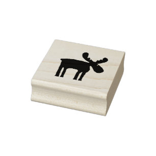 Spunky Elch 2 Zoll Gummi Briefmarke Gummistempel