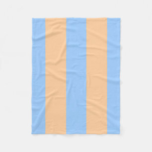 Spunky-Komplimentäre Periwinkle und Orangenstreife Fleecedecke