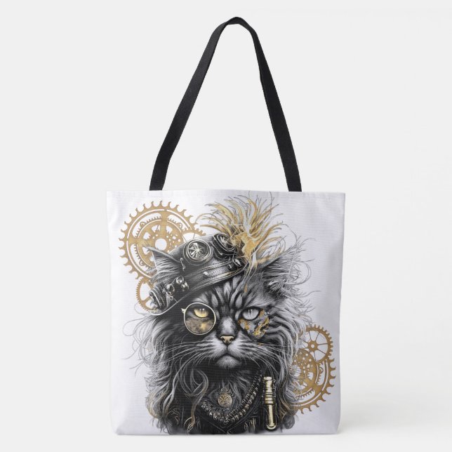 Spunky Paws Die funky Steampunk-Katze  (Vorderseite)