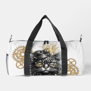 Spunky Paws Die funky Steampunk-Katze Duffle Bag