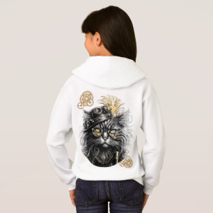 Spunky Paws Die funky Steampunk-Katze  Hoodie