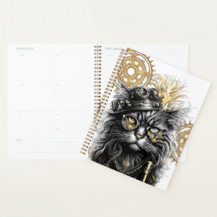 Spunky Paws Die funky Steampunk-Katze Planer
