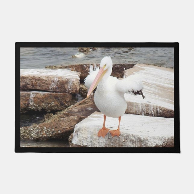 Spunky Pelikan-Tür-Matte Fußmatte (Vorderseite)