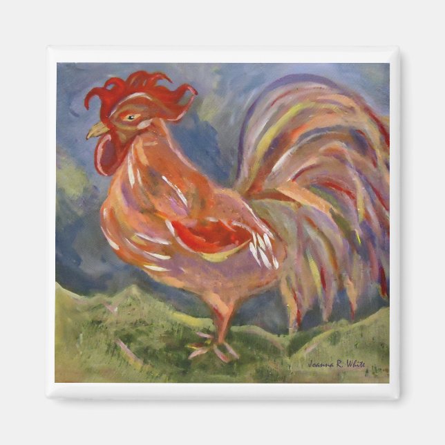 Spunky Rooster Magnet (Vorne)