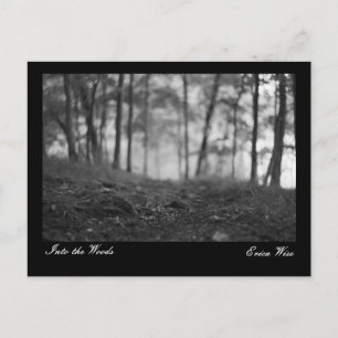 Spur durch das Holz Postkarte