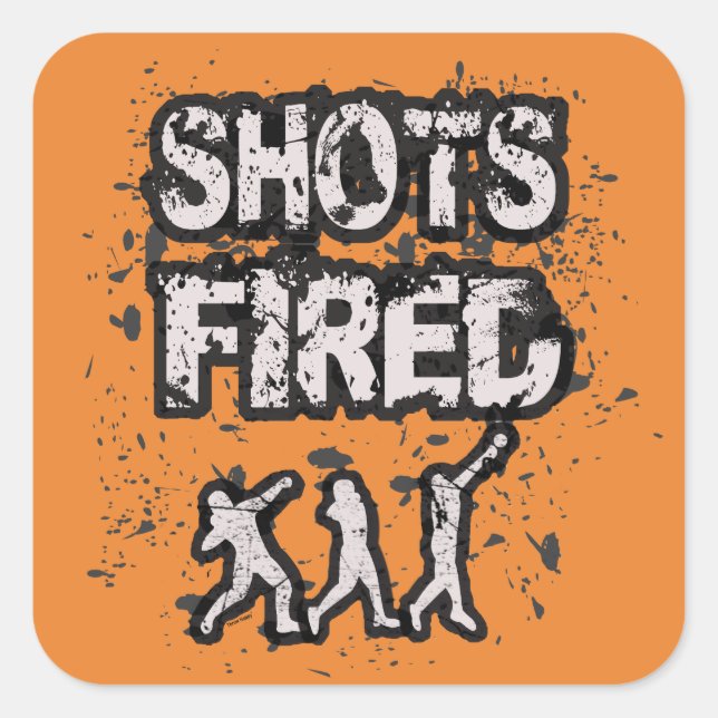 Spur- und Feldschuss-Geschenk für Werbe-Aufkleber Quadratischer Aufkleber (Vorderseite)