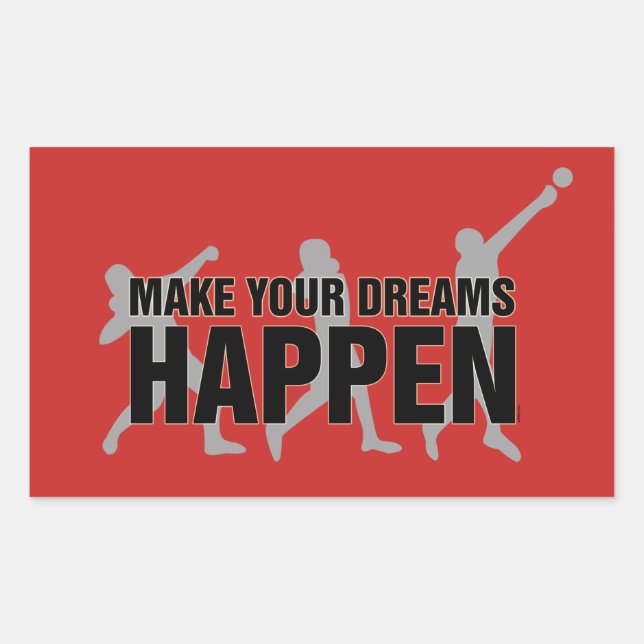 Spur- und Feldschuss Werbe-Aufkleber-Geschenk mach Rechteckiger Aufkleber (Vorderseite)