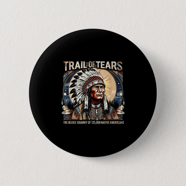 Spur von Tränen Memorial Native American Button (Vorderseite)