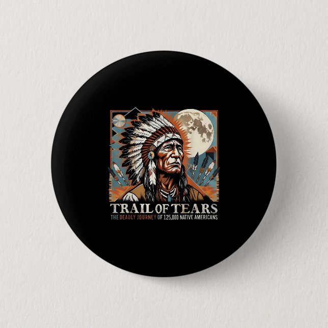 Spur von Tränen Memorial Native American Button (Vorderseite)