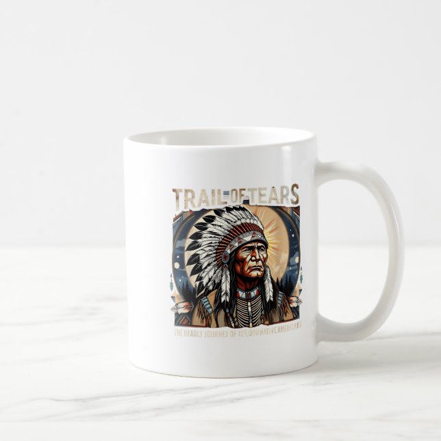 Spur von Tränen Memorial Native American Kaffeetasse (Rechts)