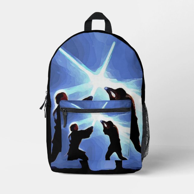 Spüre die Macht Bedruckter Rucksack (Vorderseite)