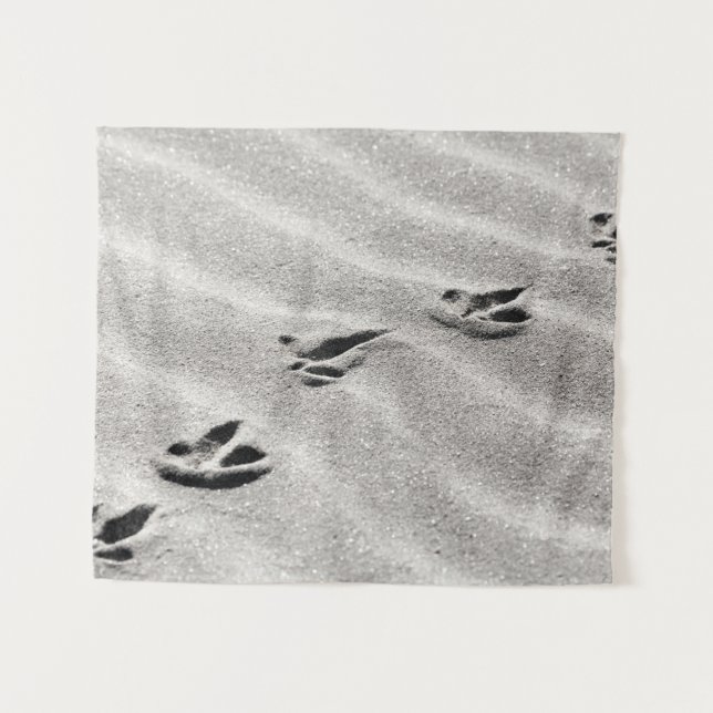 Spuren im Sand Wandteppich (Vorderseite (Horizontal))