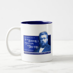 Spurgeon Wahrheit / Fehler Zweifarbige Tasse