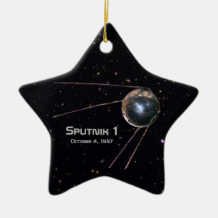 Sputnik 1 Earth Satellite Keramik Ornament