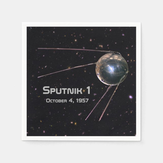 Sputnik 1 Satellit Serviette (Vorderseite)