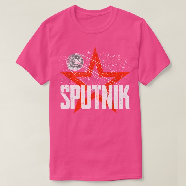 Sputnik 1 Satellite sowjetische Gewerkschaft 1957  T-Shirt (Design vorne)