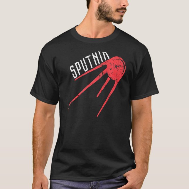 Sputnik Cccp Propaganda Space T-Shirt (Vorderseite)