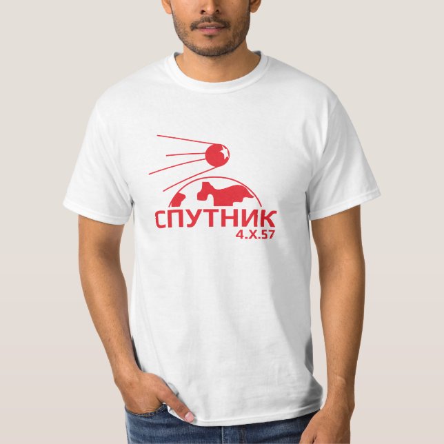 Sputnik-Grafikt-stück T-Shirt (Vorderseite)