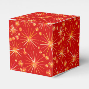 Sputnik-Muster aus der Mitte des Jahrhunderts, tie Geschenkschachtel