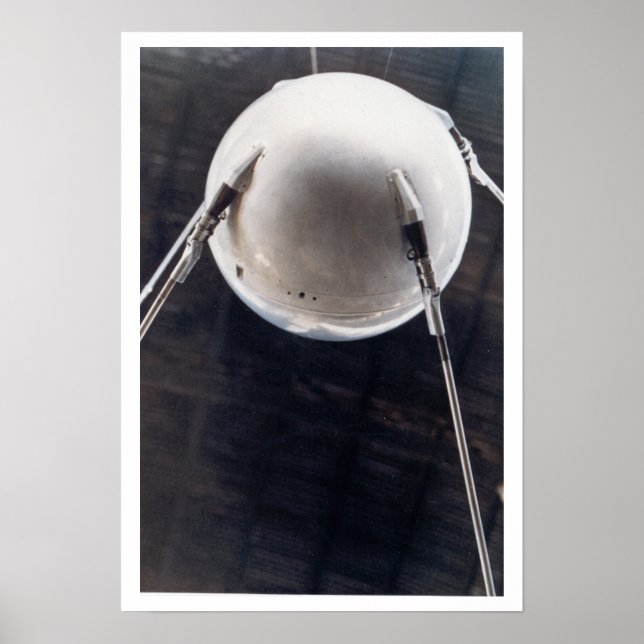 Sputnik Satellite sowjetische Gewerkschaft Poster (Vorne)