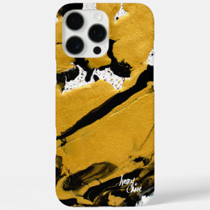 SPWW Anzündetes Soul Black & Gold Abstrakt iPhone 16 Pro Max Hülle